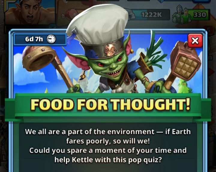 E&P Quiz: Food for Thought